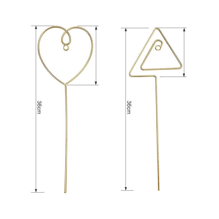 Minimalist Gold Metal Plant Trellis 6H7HLS226