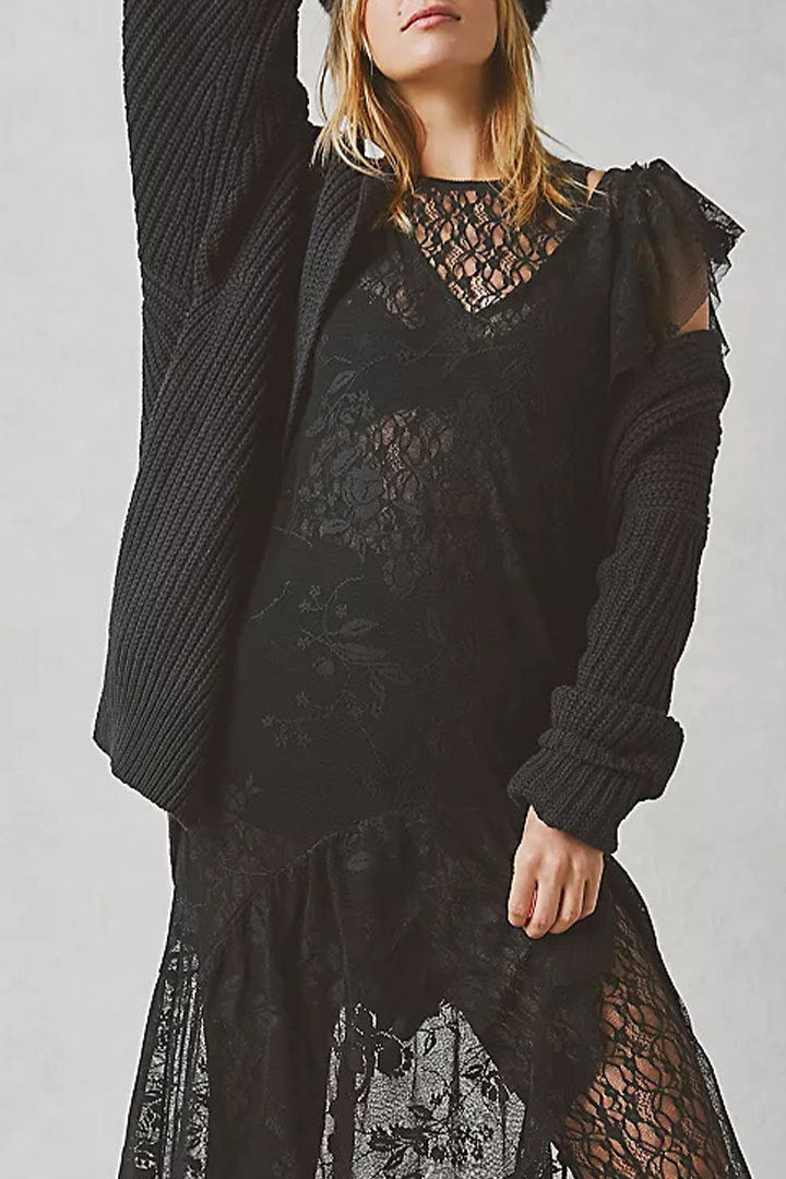 Lapel Loose Button Cardigan - DippedShop Wholesale - #2275