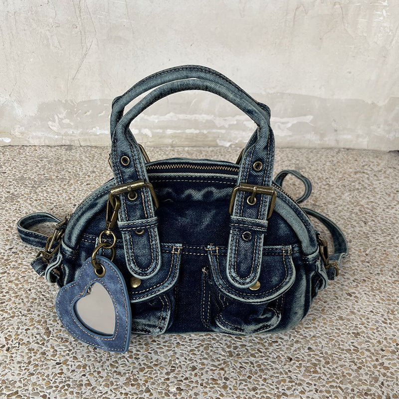 Punk Style Denim Mini Shoulder Crossbody Bag 6W10BBG2377