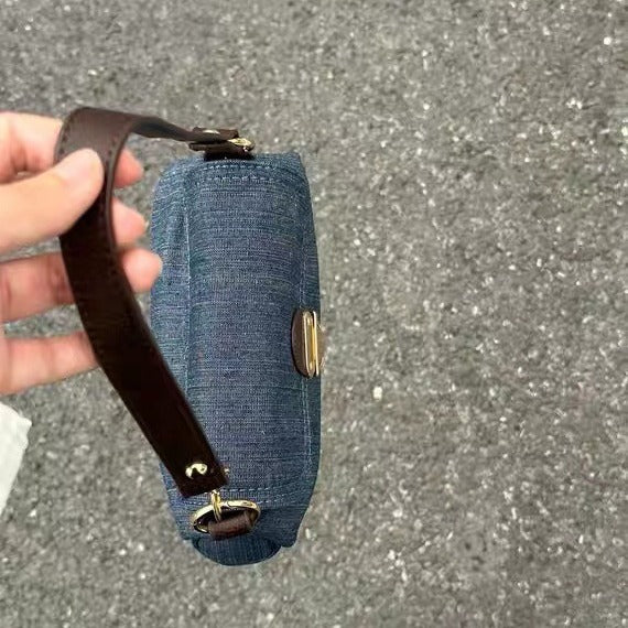 Stylish Solid Color Denim Underarm Bag 6W10BBG1948