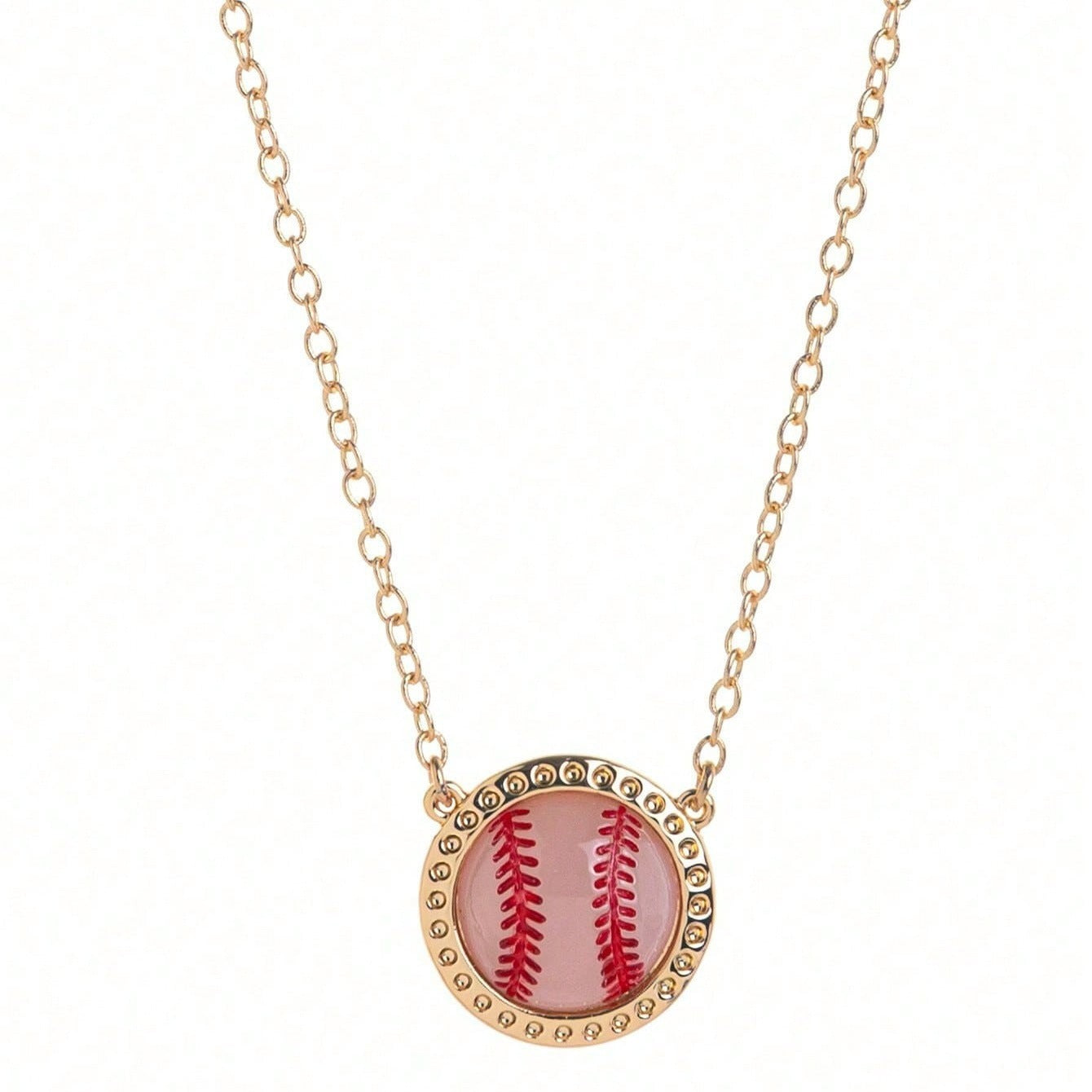 Fashion Soccer Ball Pendant Chain Necklace 6W6JNC414L