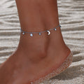 Minimalist Star Moon Chain Adjustable Anklet 8ZA6JAB13