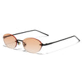 Trendy Oval Borderless Sunglasses - DippedShop Wholesale - #4643
