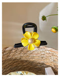 Cute Sweet Yellow Flower Medium Hair Claw 8AS6HCP299L