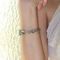 Classic Muti-Layered Pearl Beaded Chain Bracelet 6W6JBR364