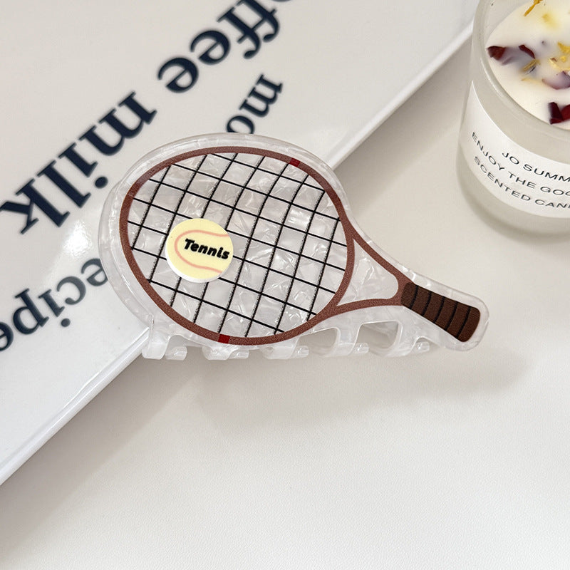 Funny Tennis Racket Sports Style Hair Clip 6W6HCP1654