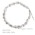 Elegant Baroque Pearl Choker - DippedShop Wholesale - #9523