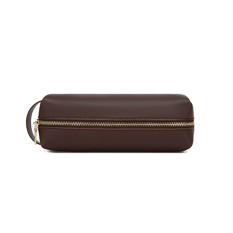 Minimalist Large Capacity PU Pencil Case with Handle 6S10BOB1055