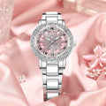 Trendy Starburst Pattern Diamond Quartz Wrist Watch MK2SSAS6W6JWA18
