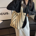 Casual Wave Striped Color Block Shoulder Bag 6W10BBG1764