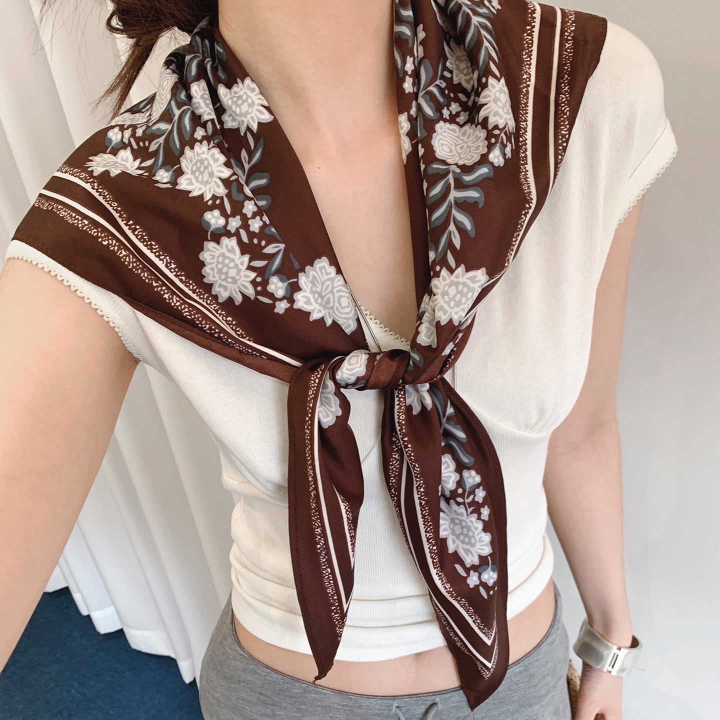 Retro Floral Print Waist Belt - DippedShop Wholesale - #0499