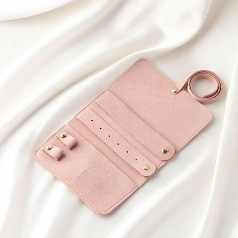 Fashion Solid Color Roll-Up Jewelry Organizer Bag 6W13HSJ120