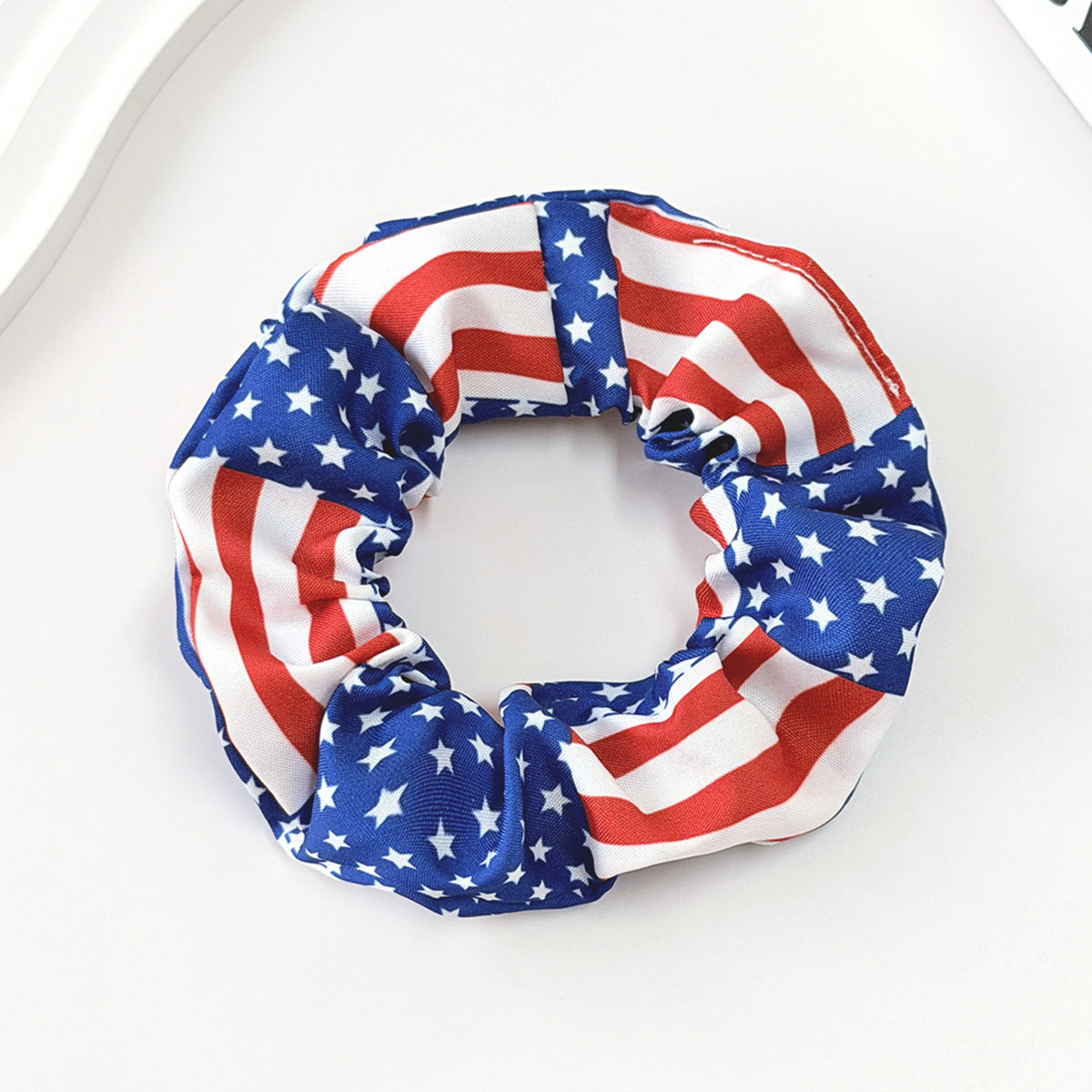 Stylish American Flag Handmade Hair Tie 8BK6HSR17T