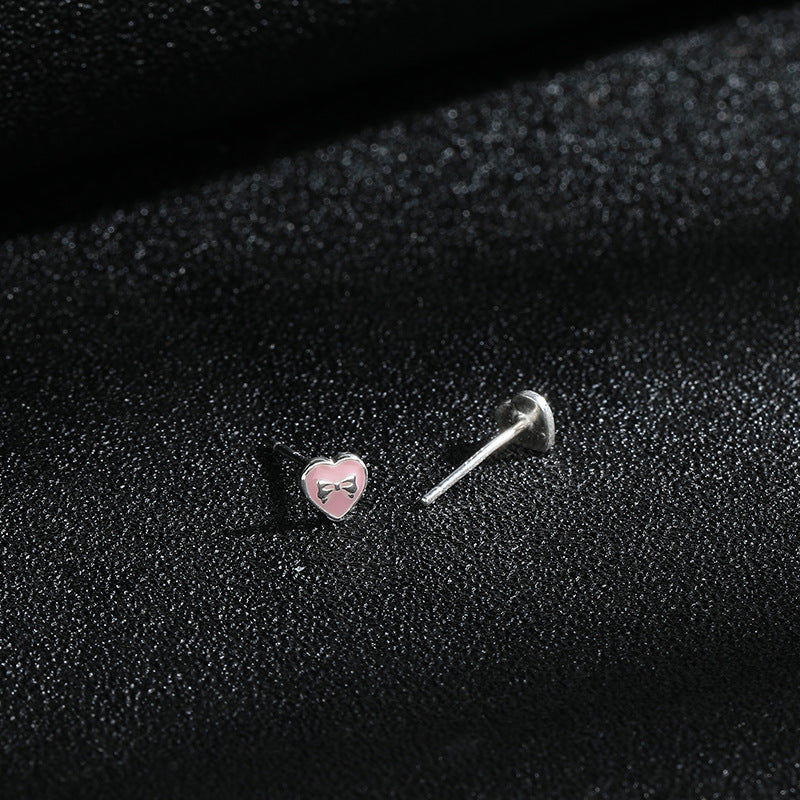 Heart Mini Stud Earrings - DippedShop Wholesale - #7987