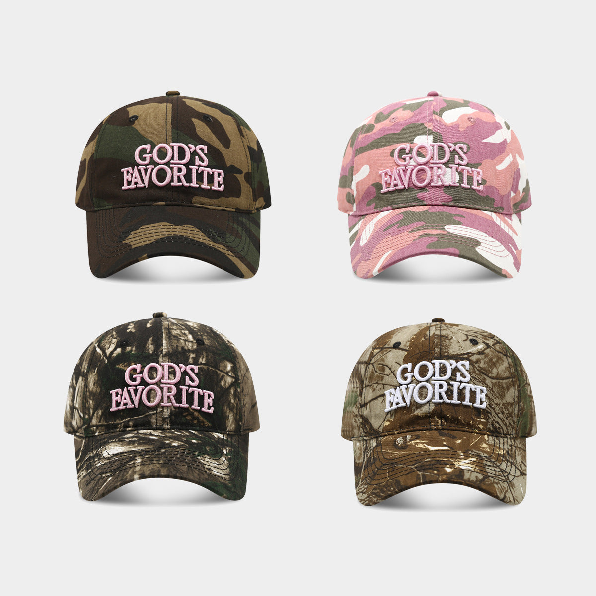 Retro Distressed Camo Embroidery Baseball Cap 8BK6HAT194L