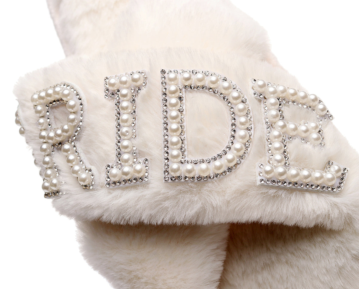 Rhinestone Bride Slippers - DippedShop Wholesale - #9763