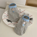 Color Block No Show Socks - DippedShop Wholesale - #2819