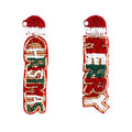 Handmade Christmas Tree Seed Bead Dangle Earrings 6W6JER689