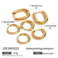 Gold Plated Rhinestone Hoops - DippedShop Wholesale - #4403