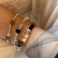Crystal Stone Bead Bracelet - DippedShop Wholesale - #0339