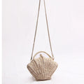 Trendy Shell Shape Hand Woven Shoulder Bag 8CW6BBG502T