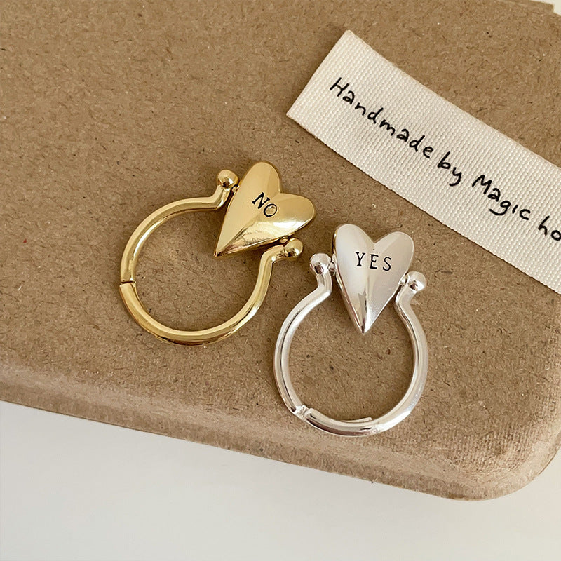 Gold Plated Heart Fidget Ring - DippedShop Wholesale - #5667