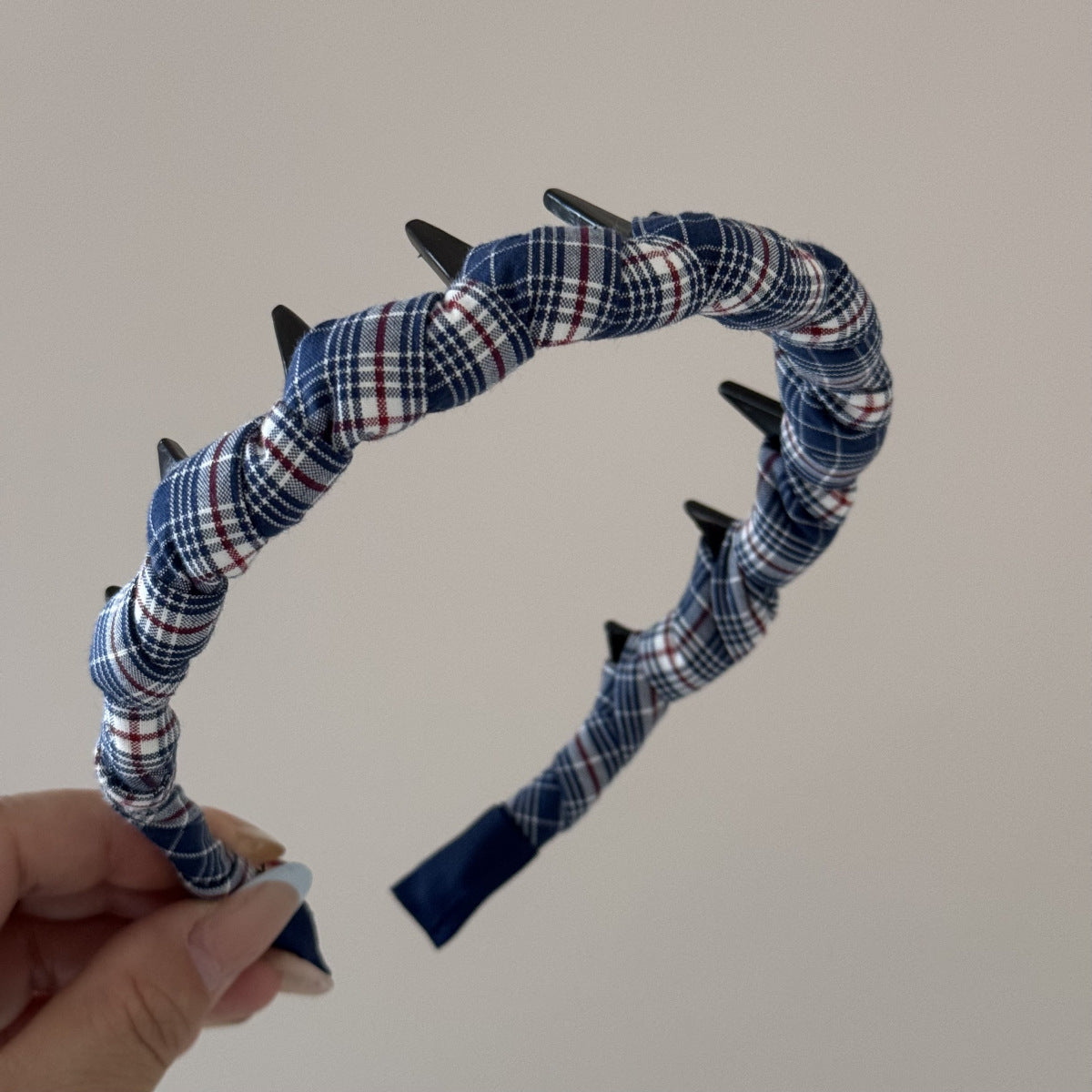 Vintage Plaid Print Weave Non-slip Headband 6W6HBD404
