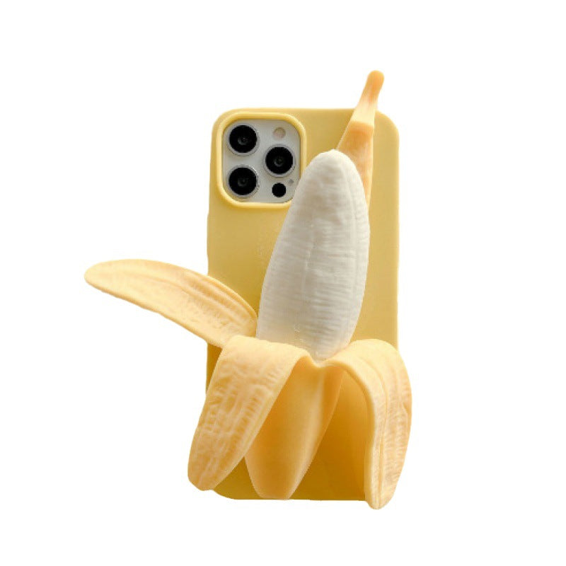 Cute Unique 3D Banana Soft Silicone iPhone Case 6Z13HPC214