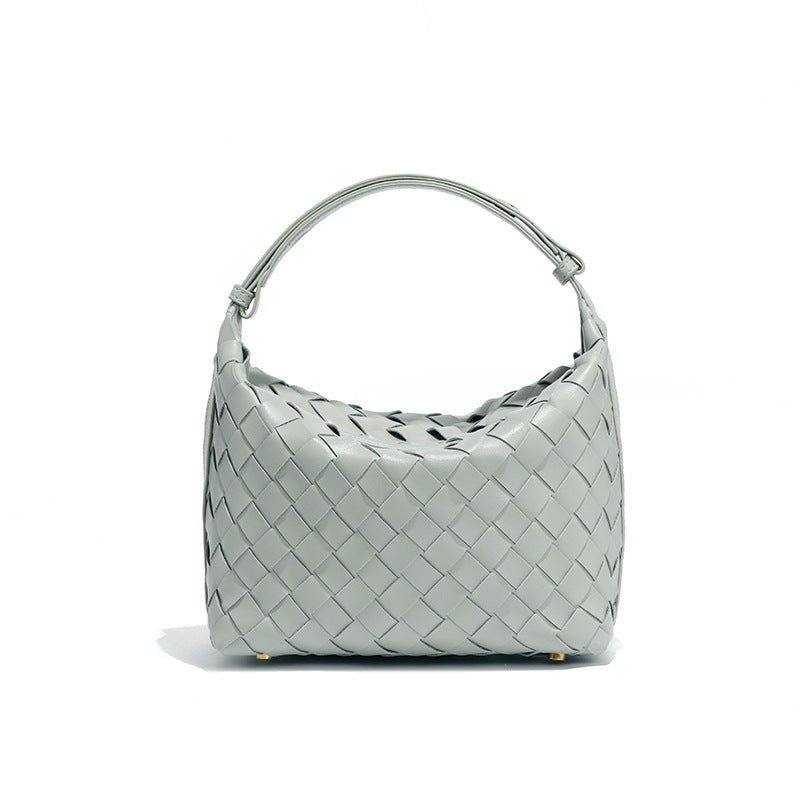 Minimalist Solid Color Woven Mini Handbag 6W10BBG2420