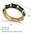 Trendy Wide Enamel Bangle - DippedShop Wholesale - #9539
