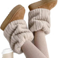 Fluffy Faux Velvet Thermal Boot Cuffs 6W8FSO880