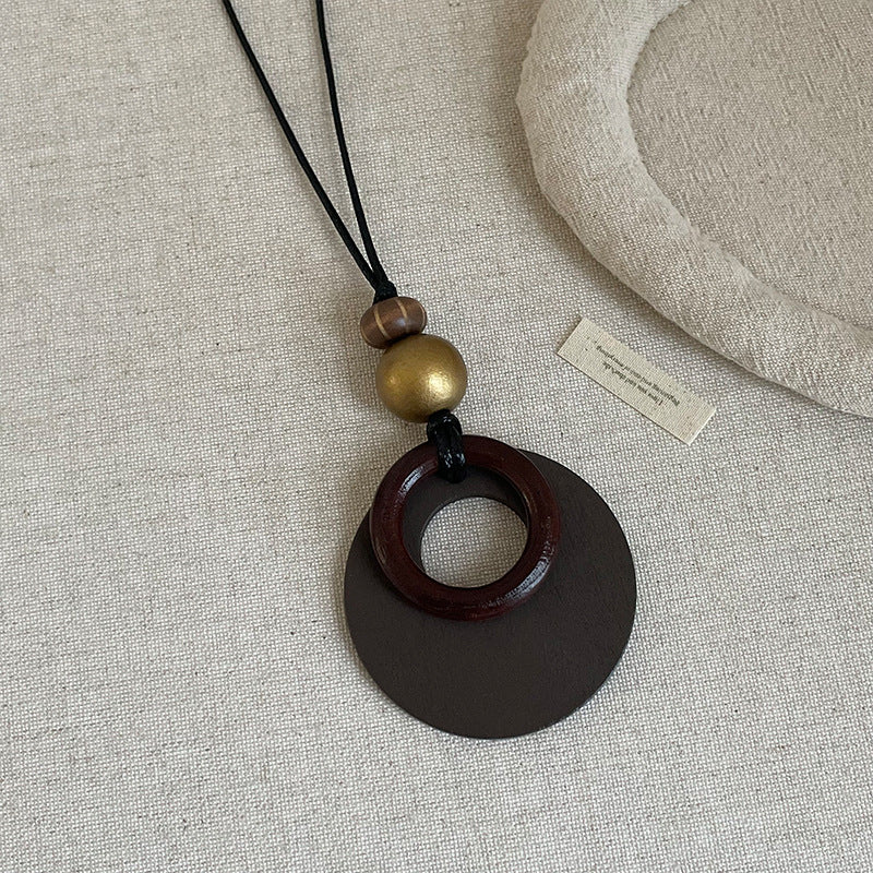 Boho Style Handmade Geometric Beaded Necklace 6W6JNC383L