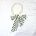 Elegant Floral Print Pearl Scarf Skinny Heanband MK2BW6W6HBD121
