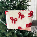 Sweet Bowknot Decor Large Capacity Cosmetic Bag 6C5CO283