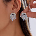 Ghost Rhinestone Stud Earrings - DippedShop Wholesale - #7395