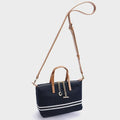 Stylish Striped Denim Large Capacity Tote Bag 6W10BBG1947