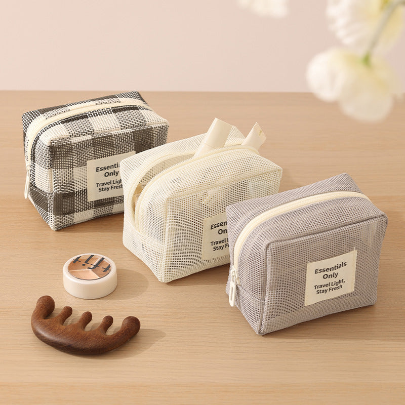 Mesh Travel Makeup Bag - DippedShop Wholesale - #3347