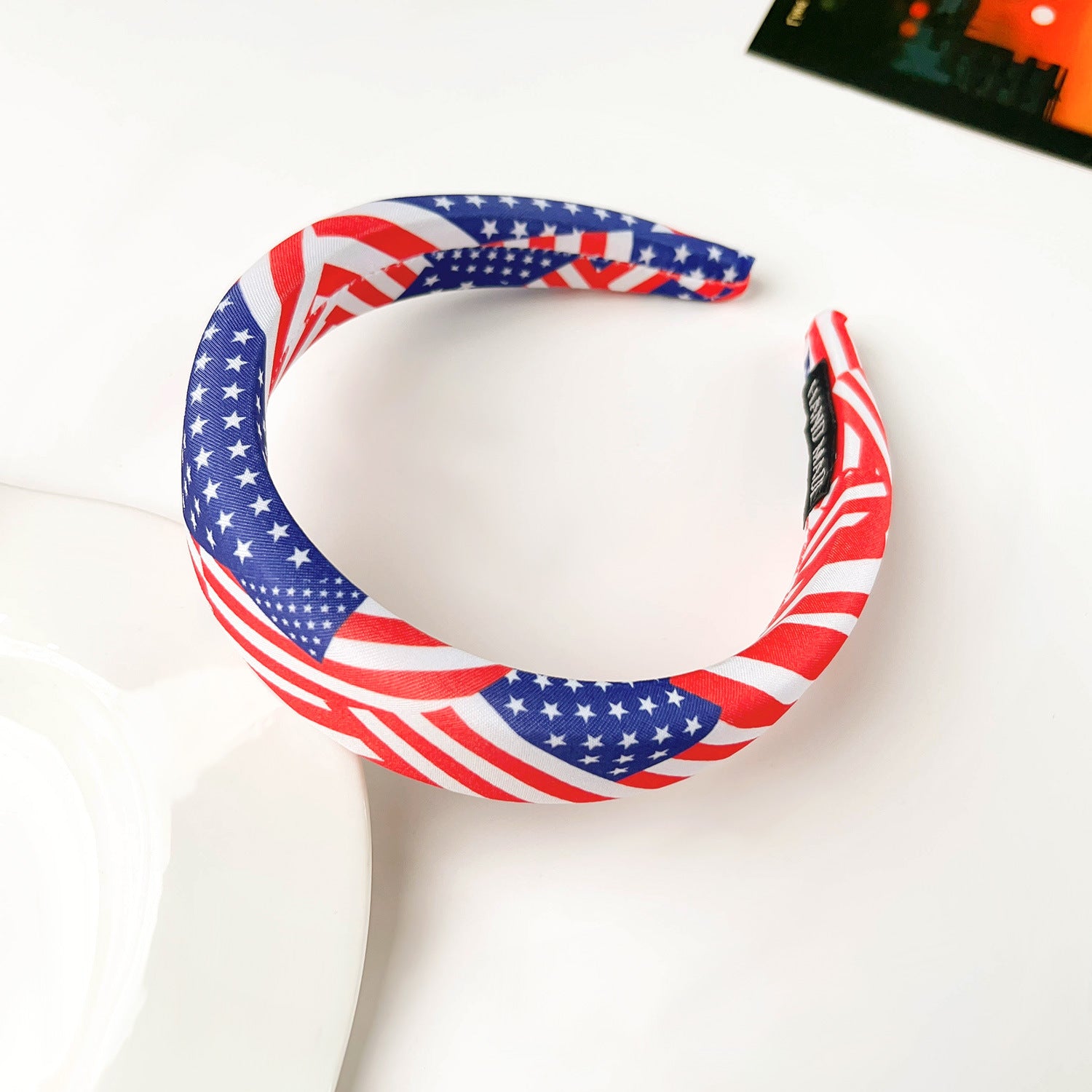 Stylish American Flag Pattern Wide Hair Band 8AS6HBD64T