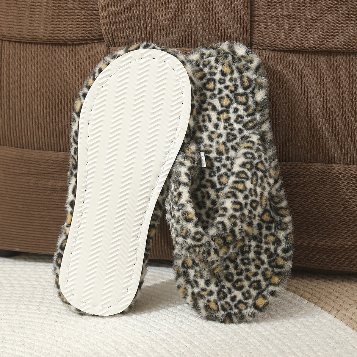 Plush Flat Flip Flops - DippedShop Wholesale - #8179
