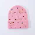 Rhinestone Safety Pin Beanie - DippedShop Wholesale - #9571