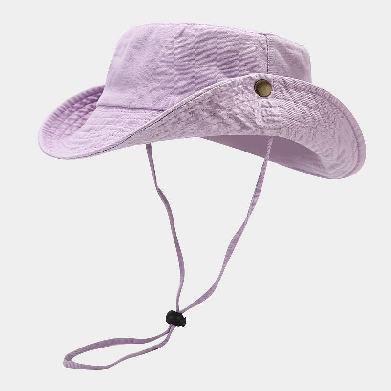Simple Washed Outdoor Foldable Safari Boonie Hat 8BK6HAT170T