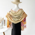 Floral Burnout Shawl - DippedShop Wholesale - #8627