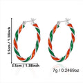 Sparkly Rhinestone Deer Christmas Dangle Earrings 6W6JER686