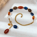 Vintage Asymmetric Beaded Necklace - DippedShop Wholesale - #8883