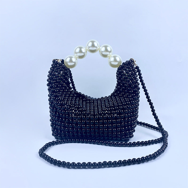 Handmade Pearl Beaded Evening Purse - DippedShop Wholesale - #7155