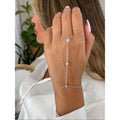 Fashion Geometric Rhinestone Gold Plated Bracelet 6W6JBR352