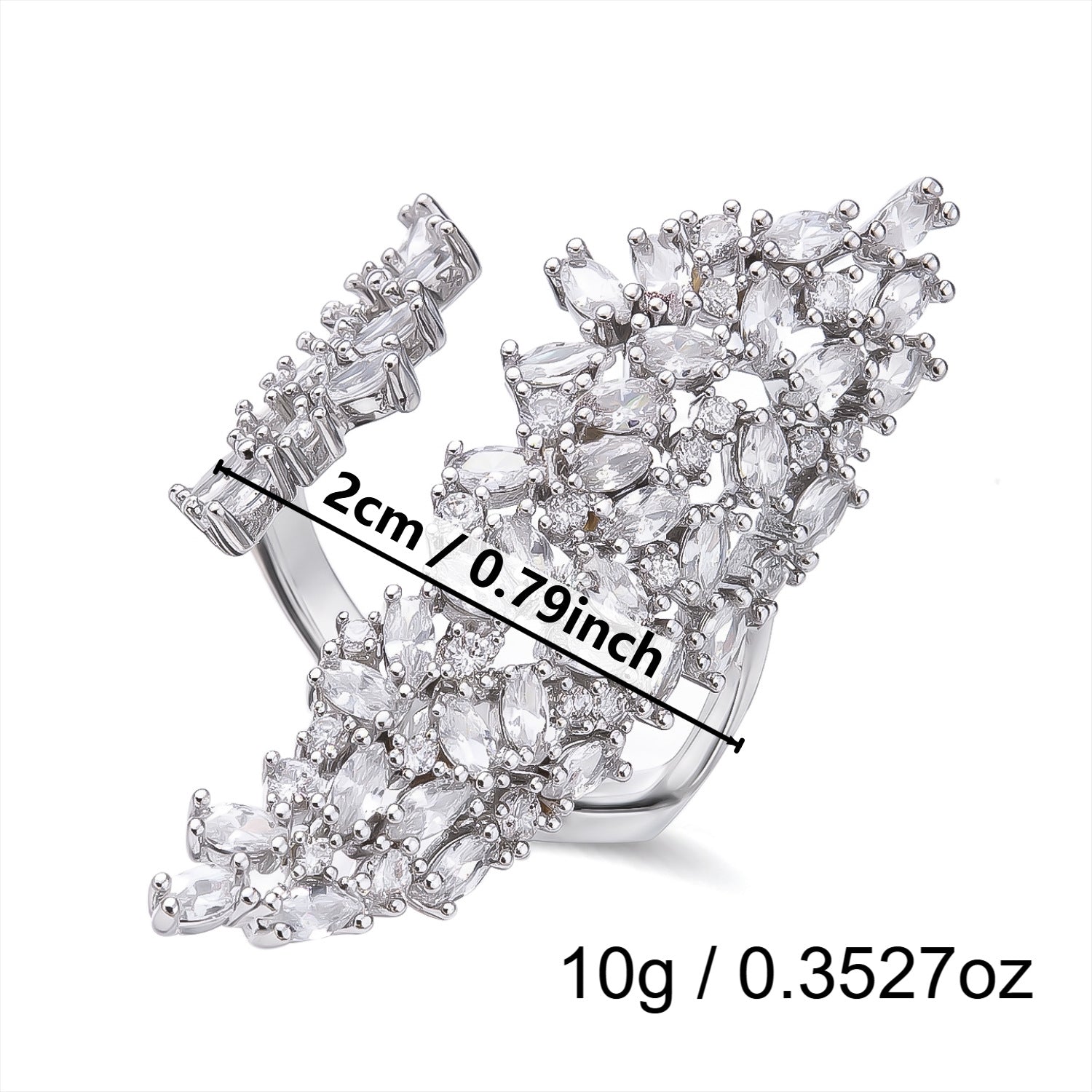 Butterfly Rhinestone Open Ring - DippedShop Wholesale - #8563