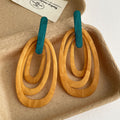 Multi-Layer Oval Dangle Earrings - DippedShop Wholesale - #6403