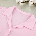 Flounce Solid Homewear Set - DippedShop Wholesale - #7715
