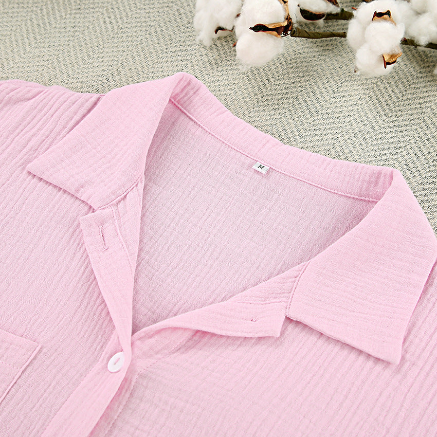 Flounce Solid Homewear Set - DippedShop Wholesale - #7715